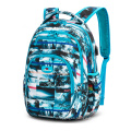 Full color printing women backpack USB port laptop backpack